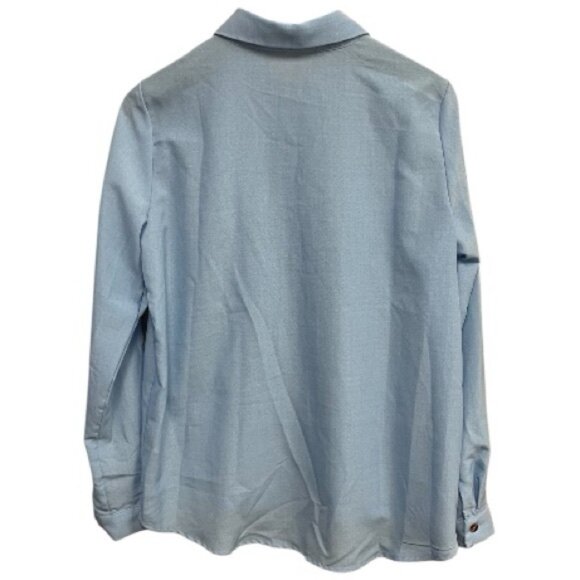 💖5 for $25💖 Emery Rose Light Blue Button-Down Blouse | Size Medium - Picture 9 of 12